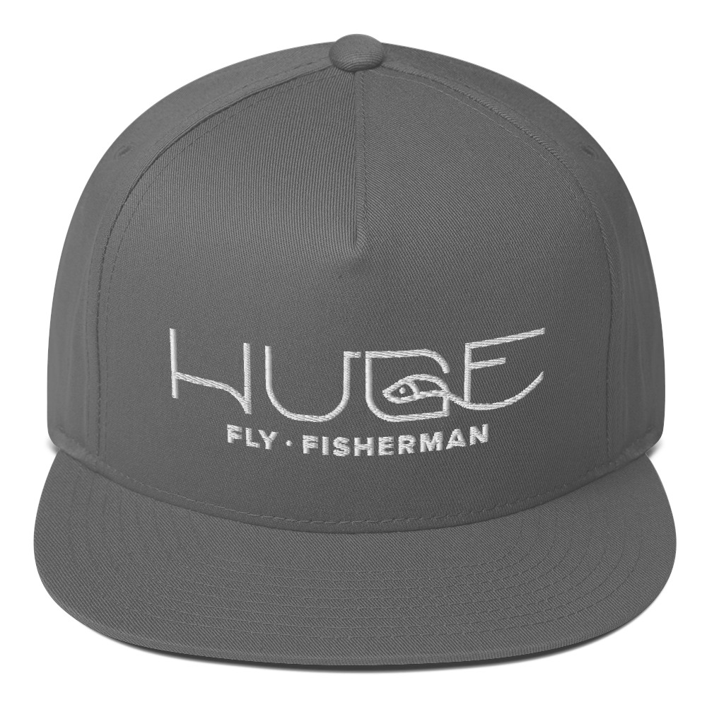 Flat Bill Cap - Huge Fly Fisherman